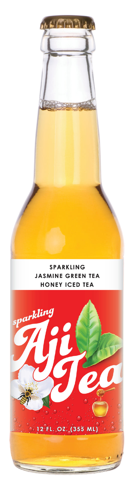 Aji Tea - Sparkling Jasmine Green Tea and Honey (Case of 12)